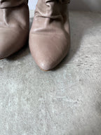 Maison Margiela Crinkle Leather Heels Beige Women - 39