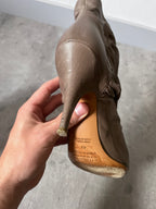 Maison Margiela Crinkle Leather Heels Beige Women - 39