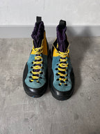 Loewe ELN Climbing Suede Boots Yellow Blue Black Men - 45