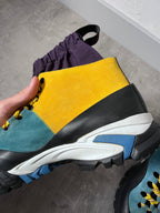 Loewe ELN Climbing Suede Boots Yellow Blue Black Men - 45