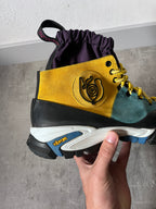 Loewe ELN Climbing Suede Boots Yellow Blue Black Men - 45