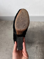 Maison Margiela Pony Hair Ankle Heel Boots Black Women - 40