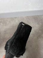 Maison Margiela Pony Hair Ankle Heel Boots Black Women - 40