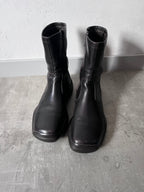 F/W 1999 Prada Ankle Leather Vibram Boots Black Men - 42