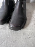F/W 1999 Prada Ankle Leather Vibram Boots Black Men - 42