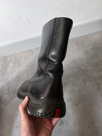 F/W 1999 Prada Ankle Leather Vibram Boots Black Men - 42