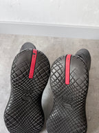 F/W 1999 Prada Ankle Leather Vibram Boots Black Men - 42