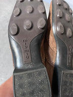 90s Miu Miu Chelsea Suede Bubble Sole Boots Brown Men - 42