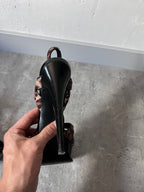 2000s Yves Saint Laurent Ponyhair Animal Print Heels Sandals - 39,5