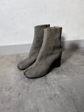 Maison Margiela Tabi Leather Heel Boots Grey Women - 41