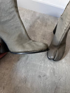 Maison Margiela Tabi Leather Heel Boots Grey Women - 41