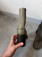 Maison Margiela Tabi Leather Heel Boots Grey Women - 41