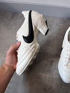 Comme des Garcons x Nike Premier Leather Kitten Heels Shoes White Women - 40