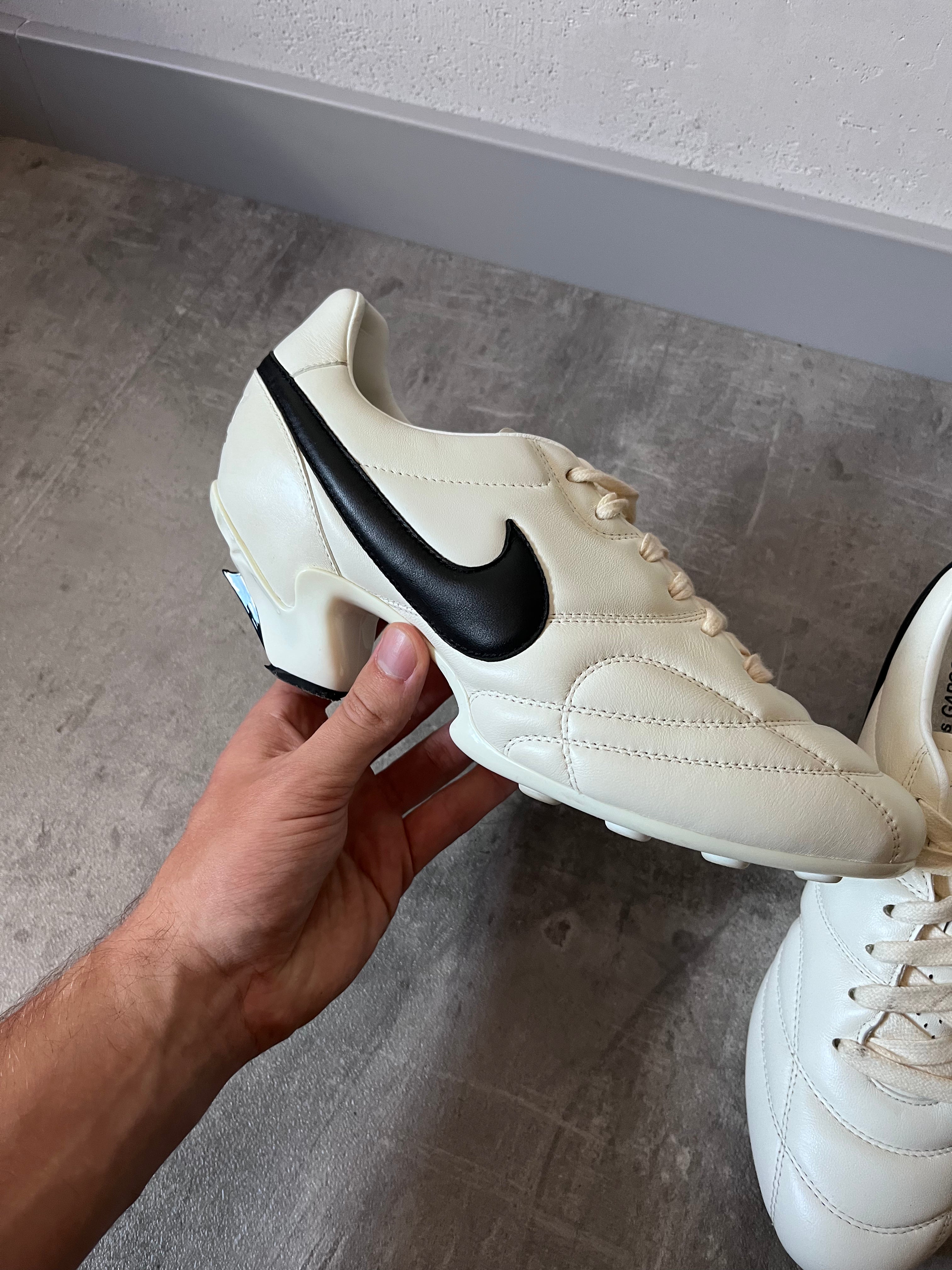Comme des Garcons x Nike Premier Leather Kitten Heels Shoes White Women - 40