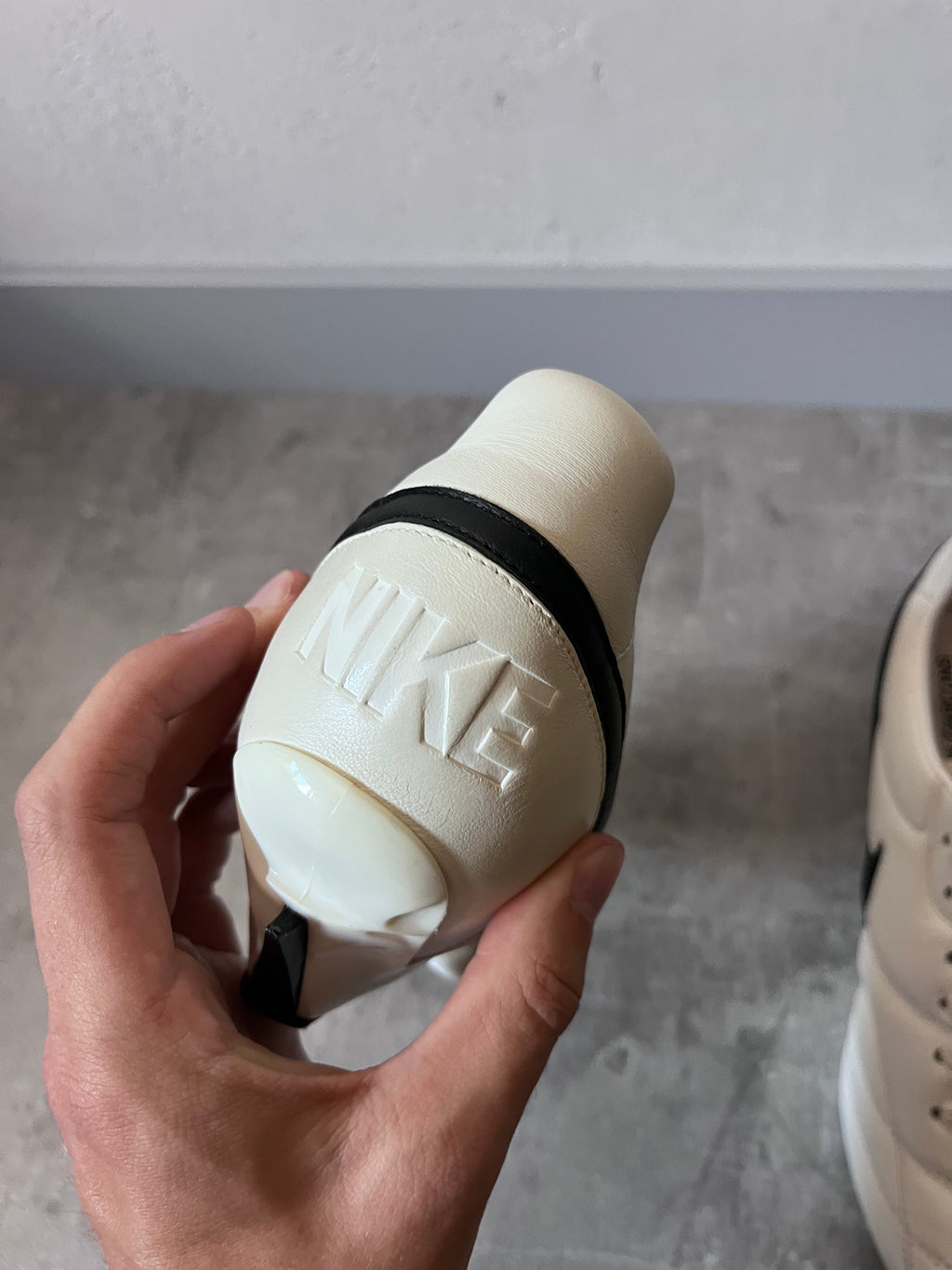 Comme des Garcons x Nike Premier Leather Kitten Heels Shoes White Women - 40