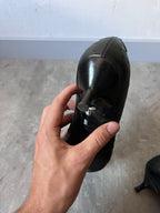 F/W 2000 Helmut Lang Textured Leather Kitten Heels Black Women - 37