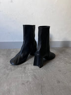F/W 2022 Balenciaga Glove Leather Heel Boots Black Men - 42
