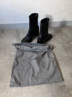 F/W 2022 Balenciaga Glove Leather Heel Boots Black Men - 42