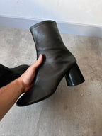 F/W 2022 Balenciaga Glove Leather Heel Boots Black Men - 42