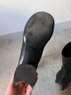 F/W 2022 Balenciaga Glove Leather Heel Boots Black Men - 42