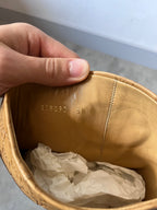 2000s Gucci GG Monogram Big Logo Leather Boots Beige Women - 38