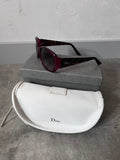 Christian Dior Frisson 2 Cannage Sunglasses Red Brown Women