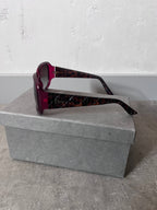 Christian Dior Frisson 2 Cannage Sunglasses Red Brown Women
