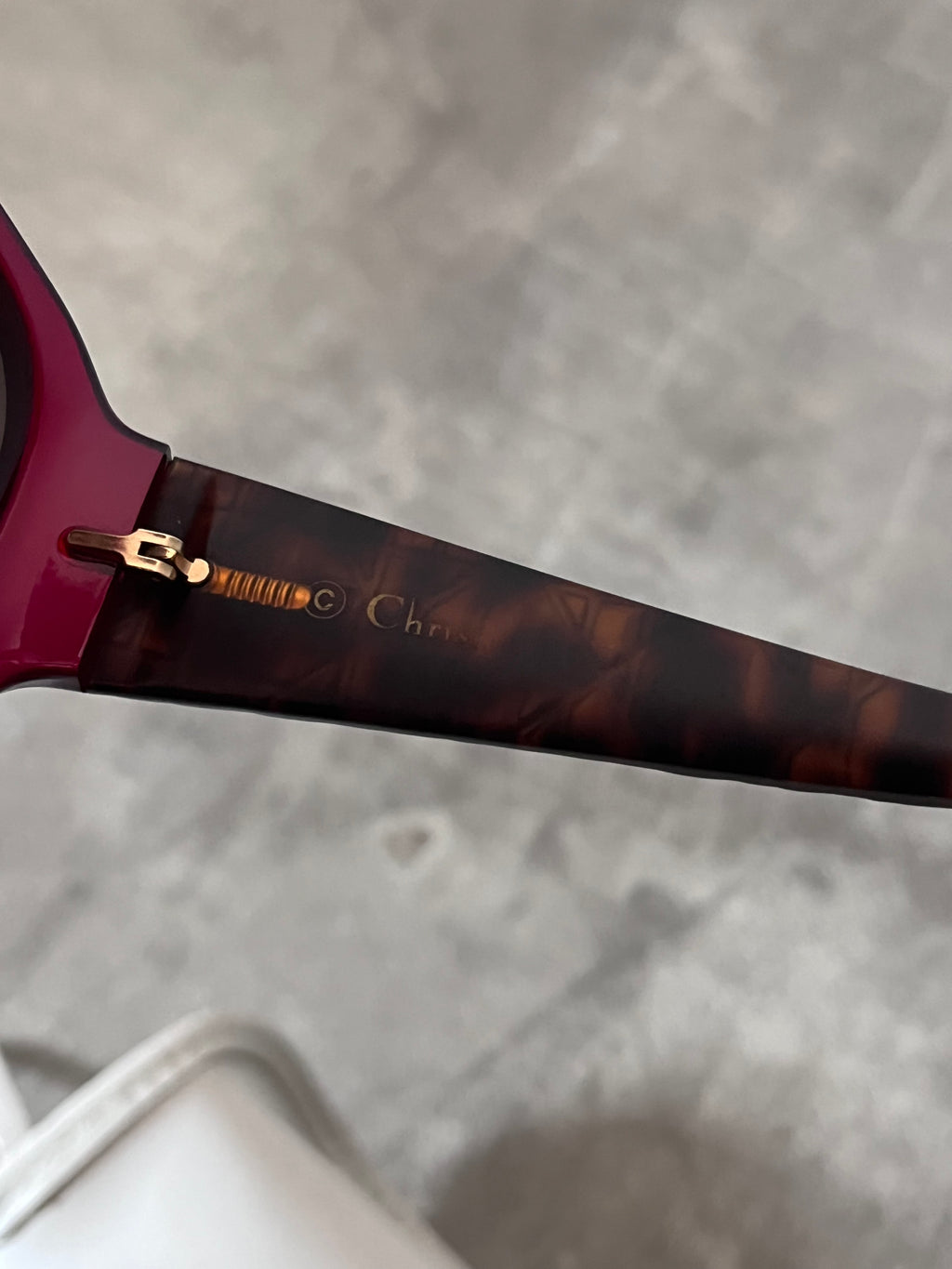 Christian Dior Frisson 2 Cannage Sunglasses Red Brown Women