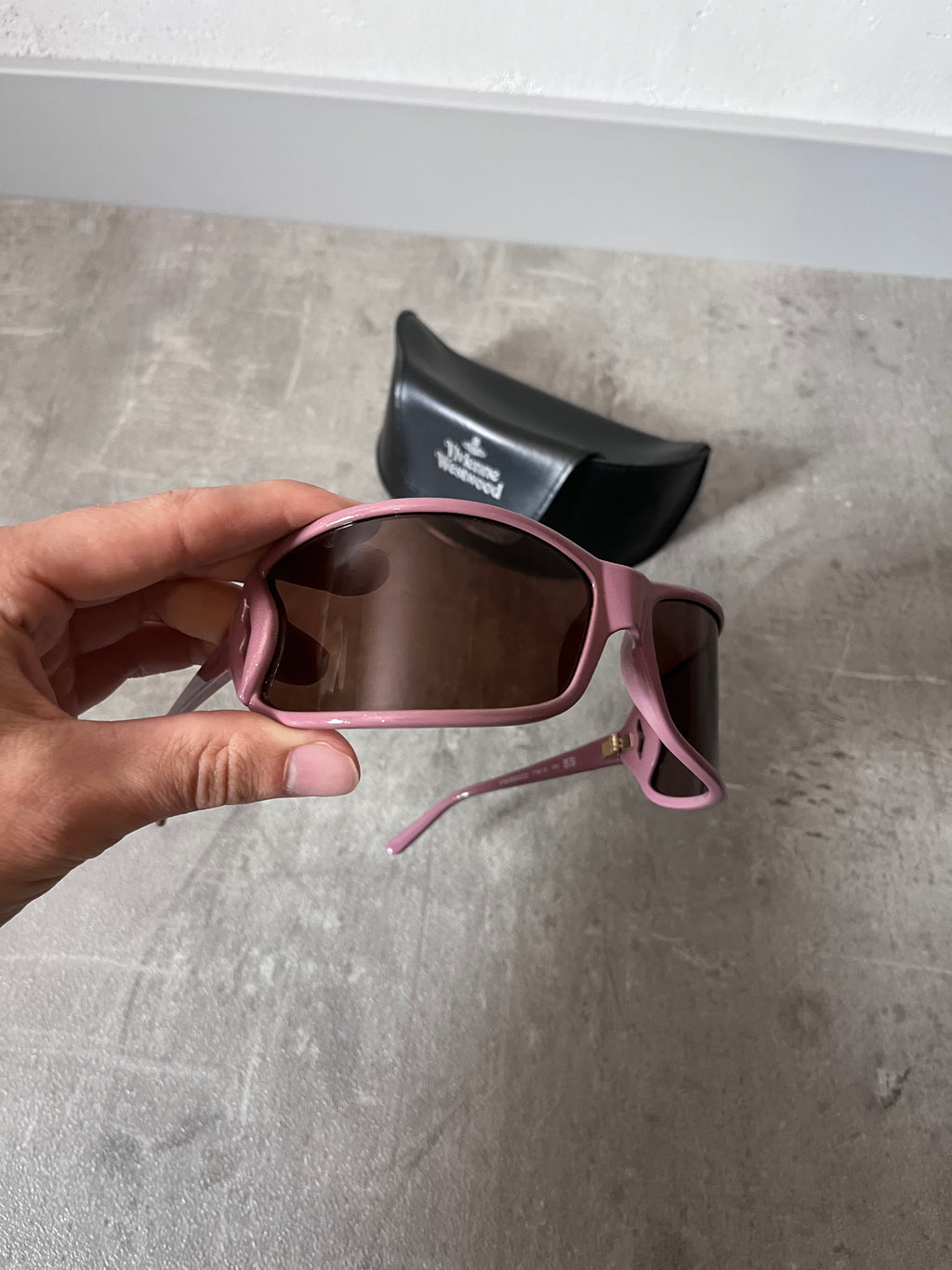 Vivienne Westwood Oversized Lips Sunglasses Pink Unisex