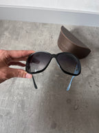 Gucci GG 3027/S Side Logo Crest Sunglasses Black Women