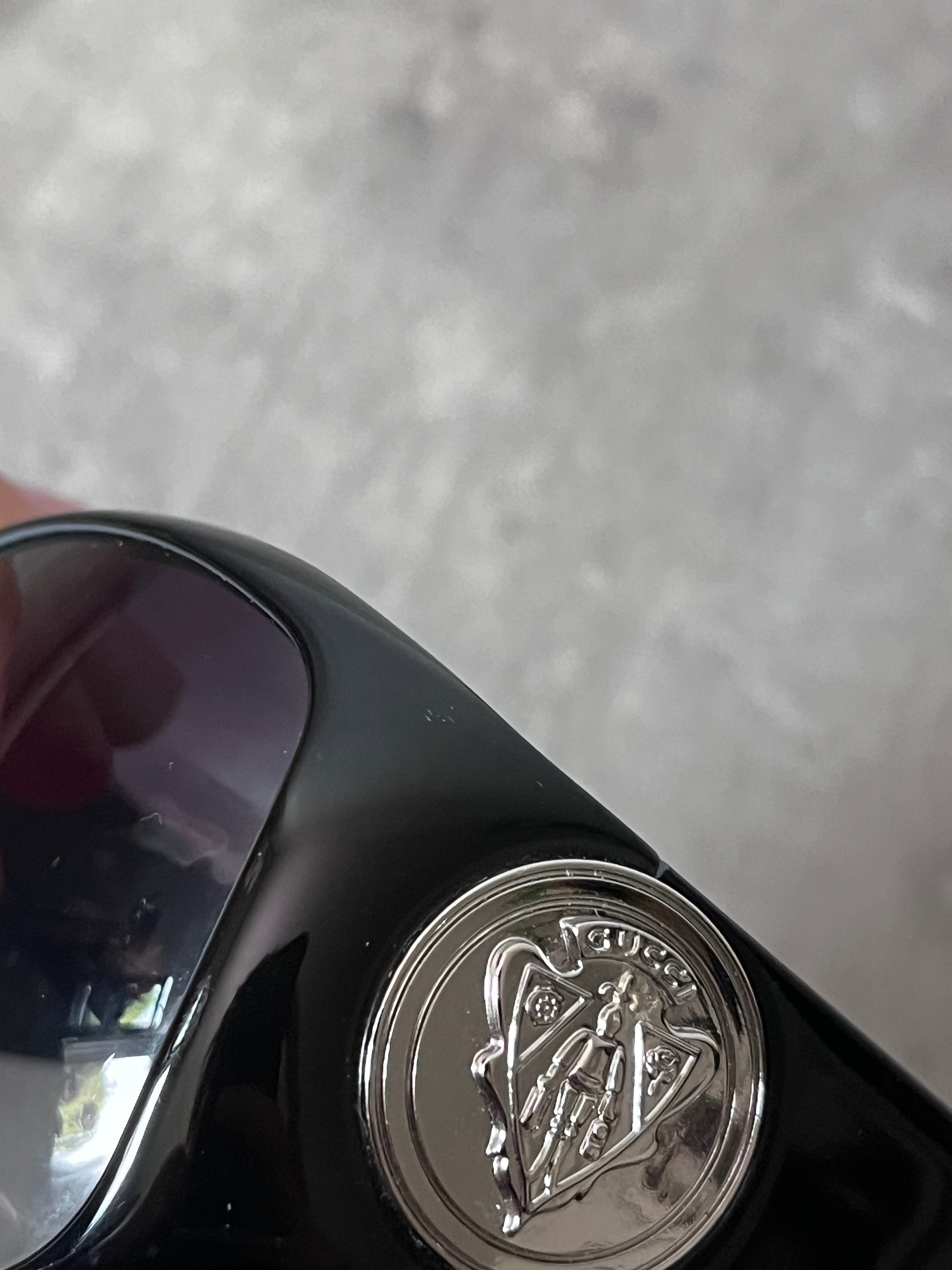 Gucci GG 3027/S Side Logo Crest Sunglasses Black Women
