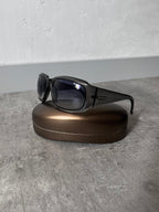 Gucci GG 1402/S Side Logo Sunglasses Grey Green Unisex