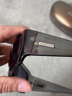 Gucci GG 1402/S Side Logo Sunglasses Grey Green Unisex