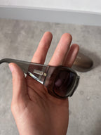 Gucci GG 1402/S Side Logo Sunglasses Grey Green Unisex