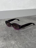90s Fendi SL 7650 Vintage Narrow Sunglasses Purple Black Women
