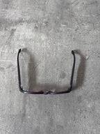 90s Fendi SL 7650 Vintage Narrow Sunglasses Purple Black Women