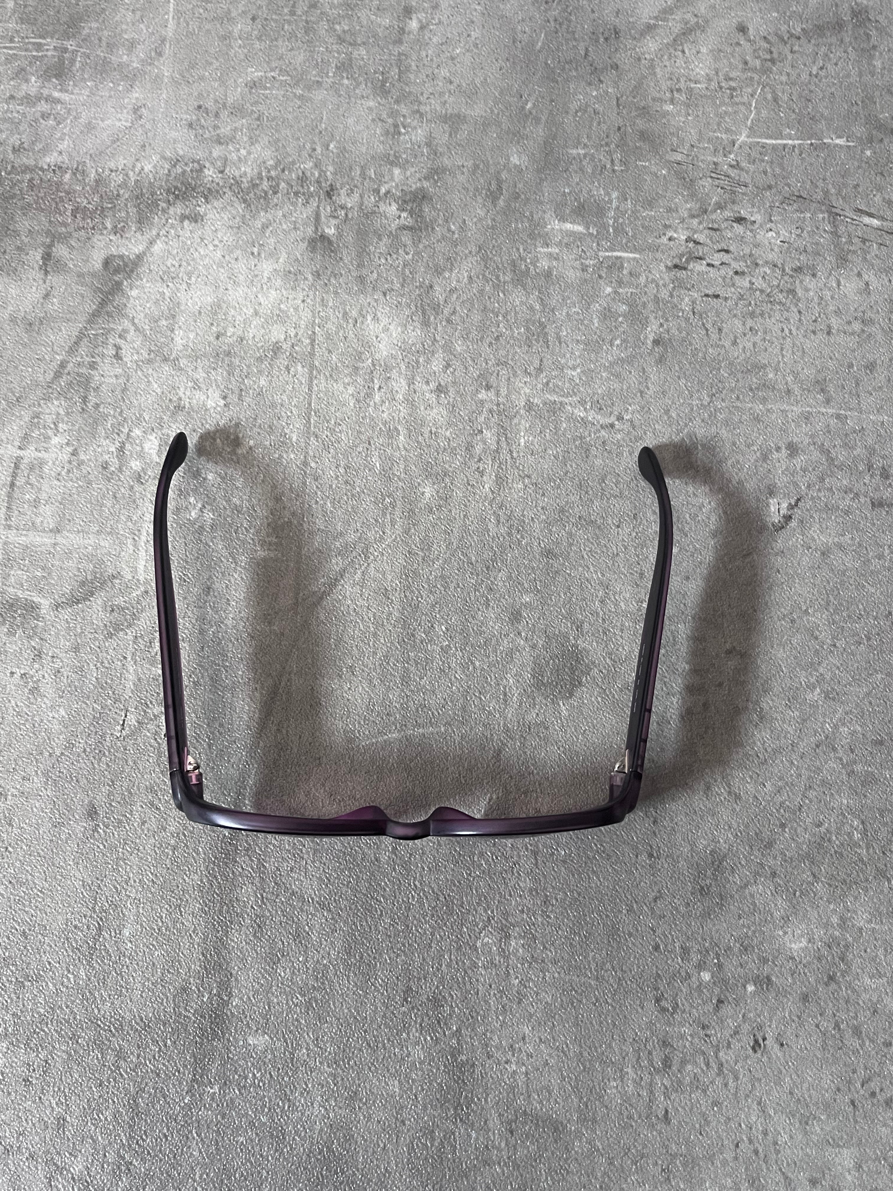 90s Fendi SL 7650 Vintage Narrow Sunglasses Purple Black Women
