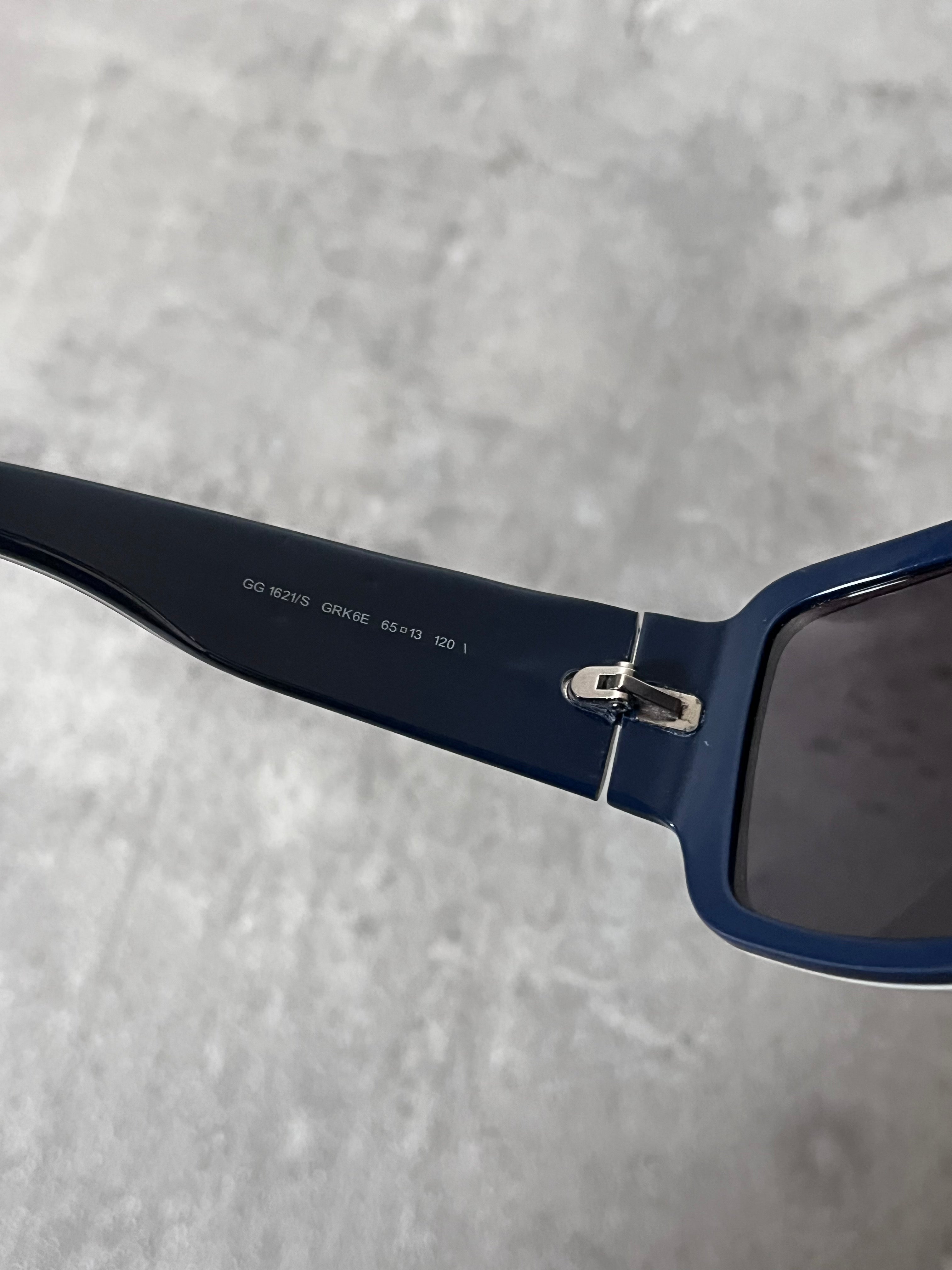 Gucci GG 1621/S 3D "G" Logo Sunglasses Blue Unisex