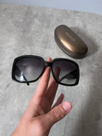 Gucci GG 3062/S Metal Link Frame Sunglasses Black Women