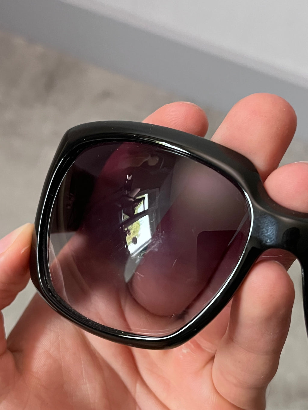 Gucci GG 3062/S Metal Link Frame Sunglasses Black Women