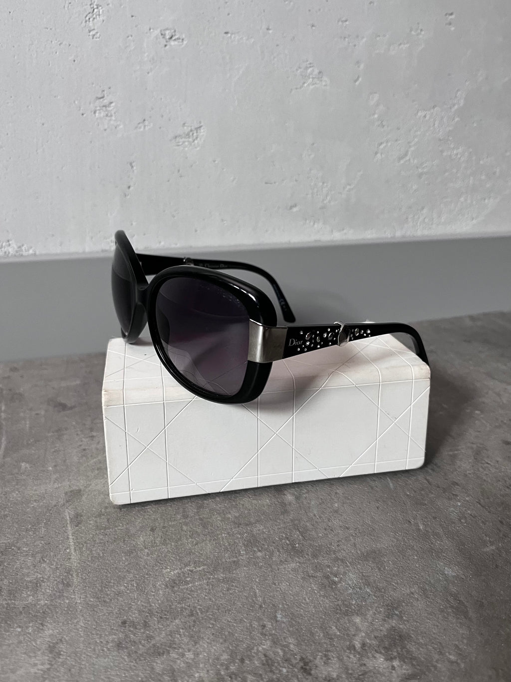 Dior Midnight Oversize Gradient Sunglasses Black Women