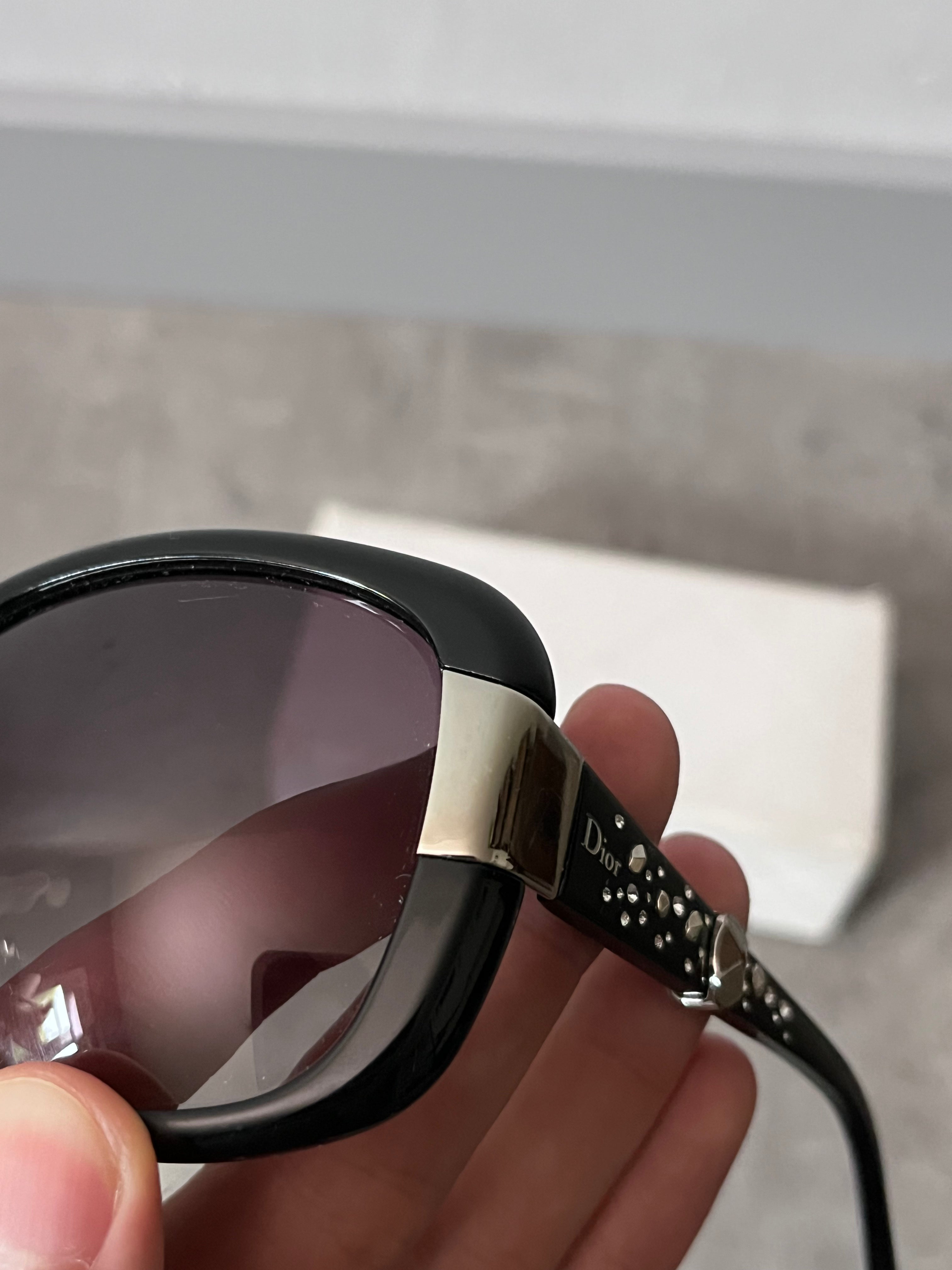 Dior Midnight Oversize Gradient Sunglasses Black Women