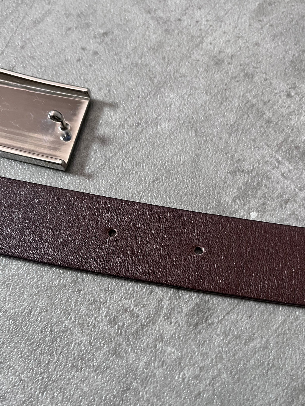 Miu Miu Vintage Big Logo Leather Belt Brown Yellow Women - 80