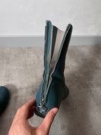 F/W 2020 Raf Simons Runner 2001 Heel Ankle Boots Blue Men - 40