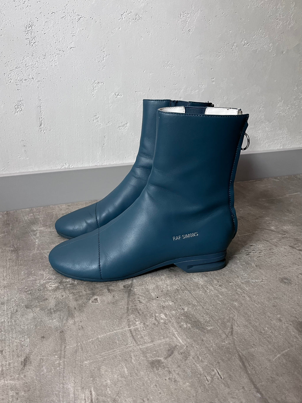 F/W 2020 Raf Simons Runner 2001 Heel Ankle Boots Blue Men - 40