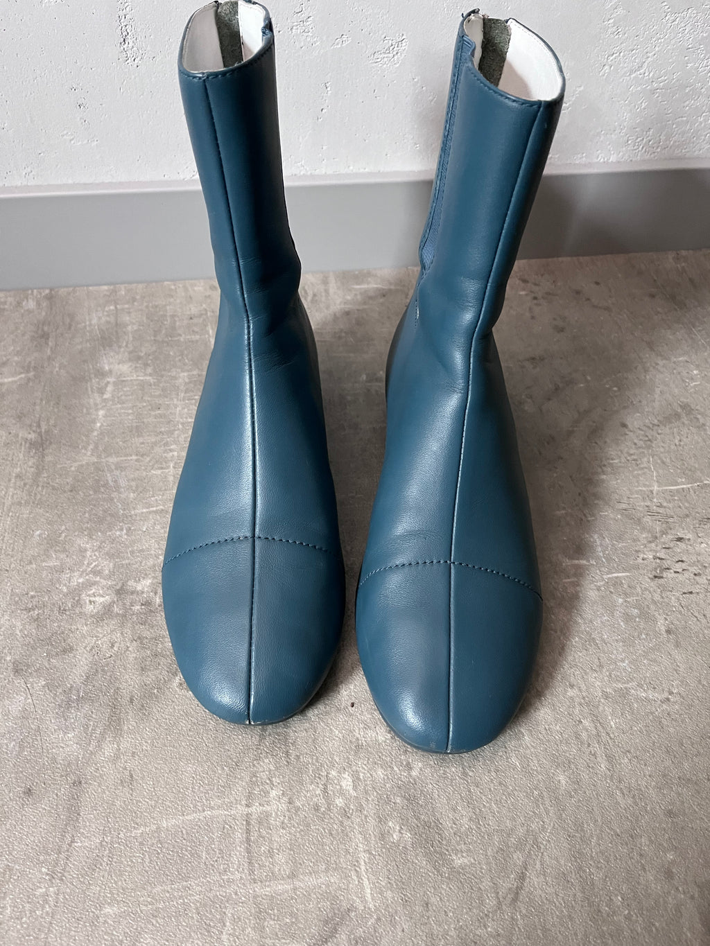 F/W 2020 Raf Simons Runner 2001 Heel Ankle Boots Blue Men - 40