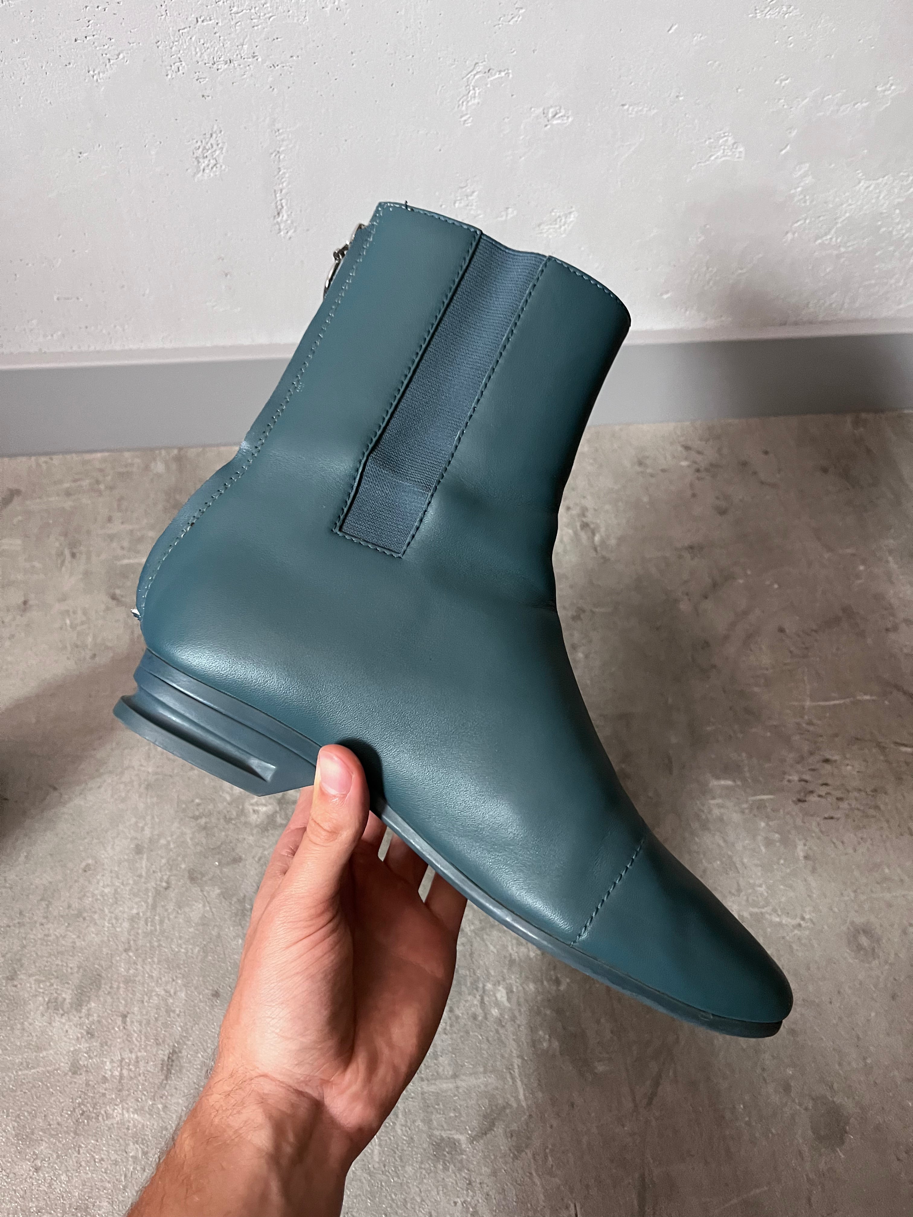 F/W 2020 Raf Simons Runner 2001 Heel Ankle Boots Blue Men - 40