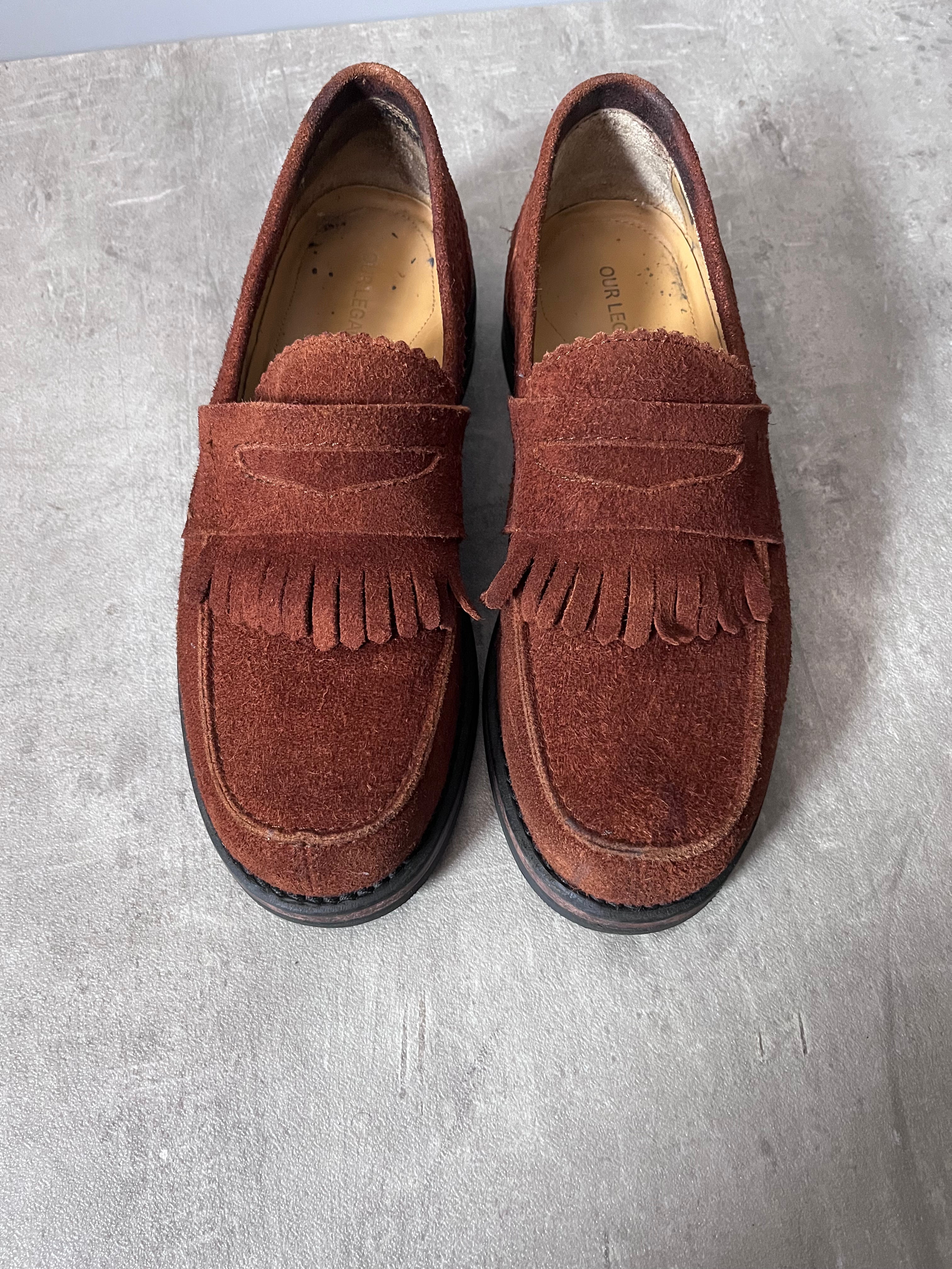 Our Legacy Suede Loafers Shoes Brown Men - 42
