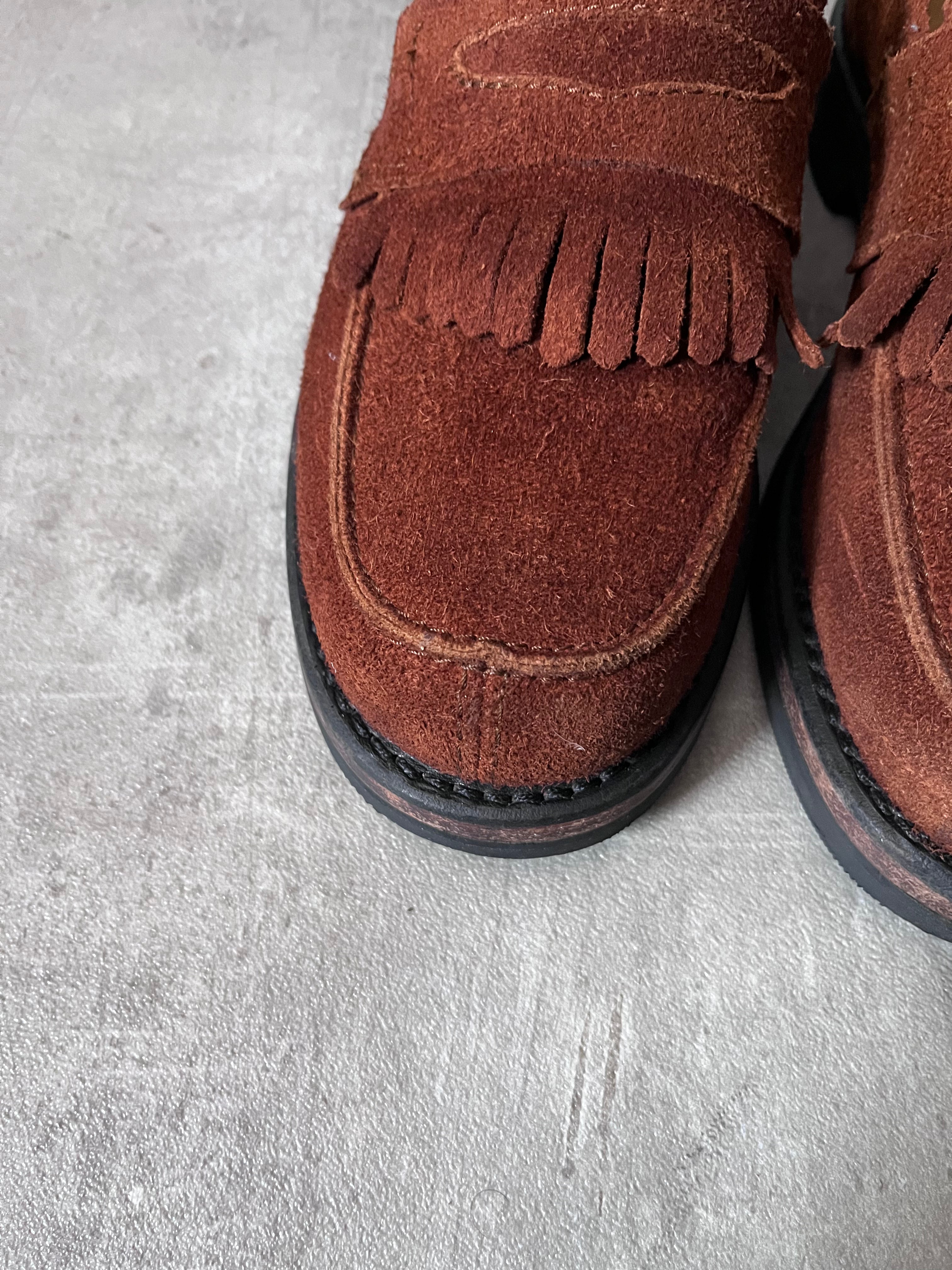 Our Legacy Suede Loafers Shoes Brown Men - 42