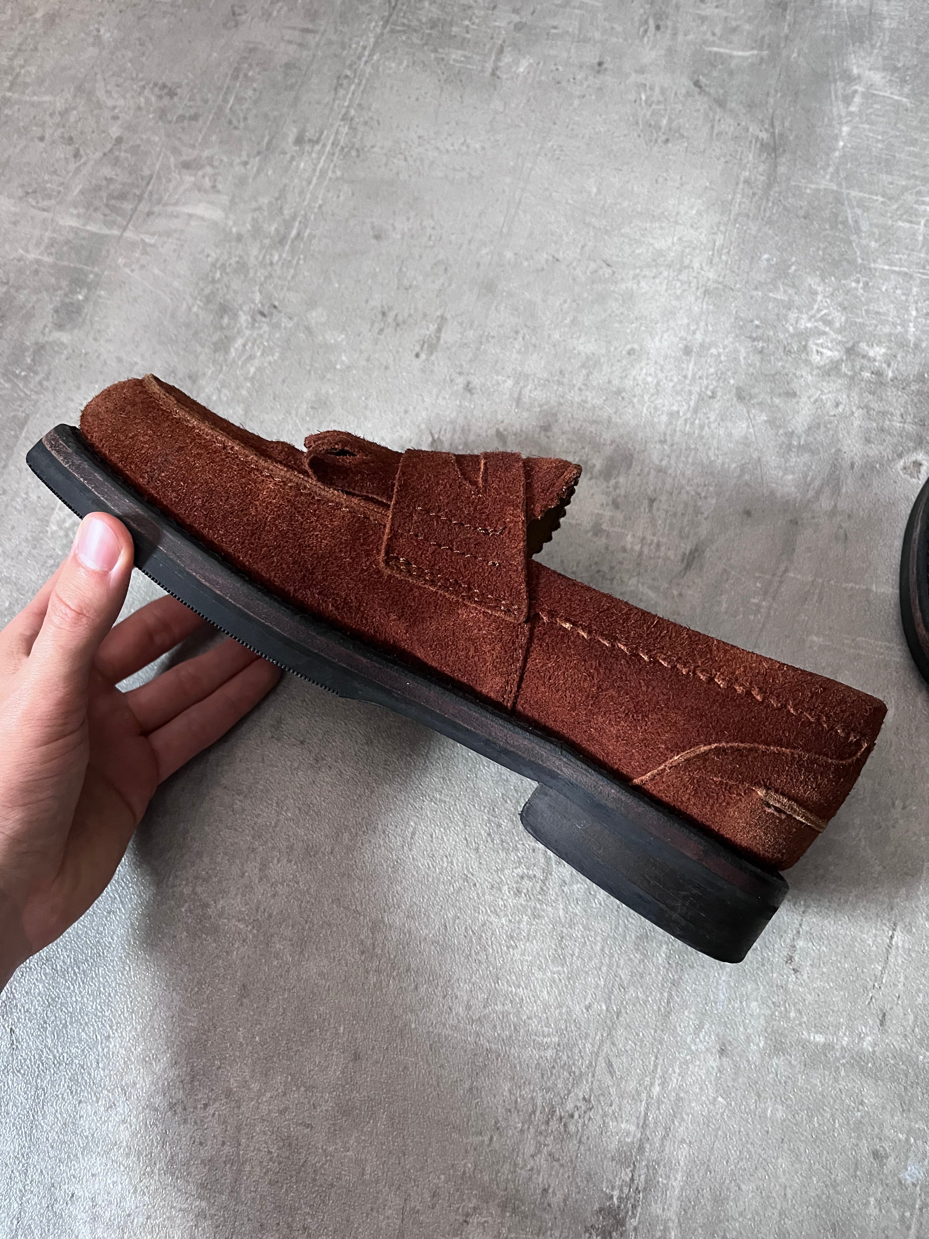 Our Legacy Suede Loafers Shoes Brown Men - 42